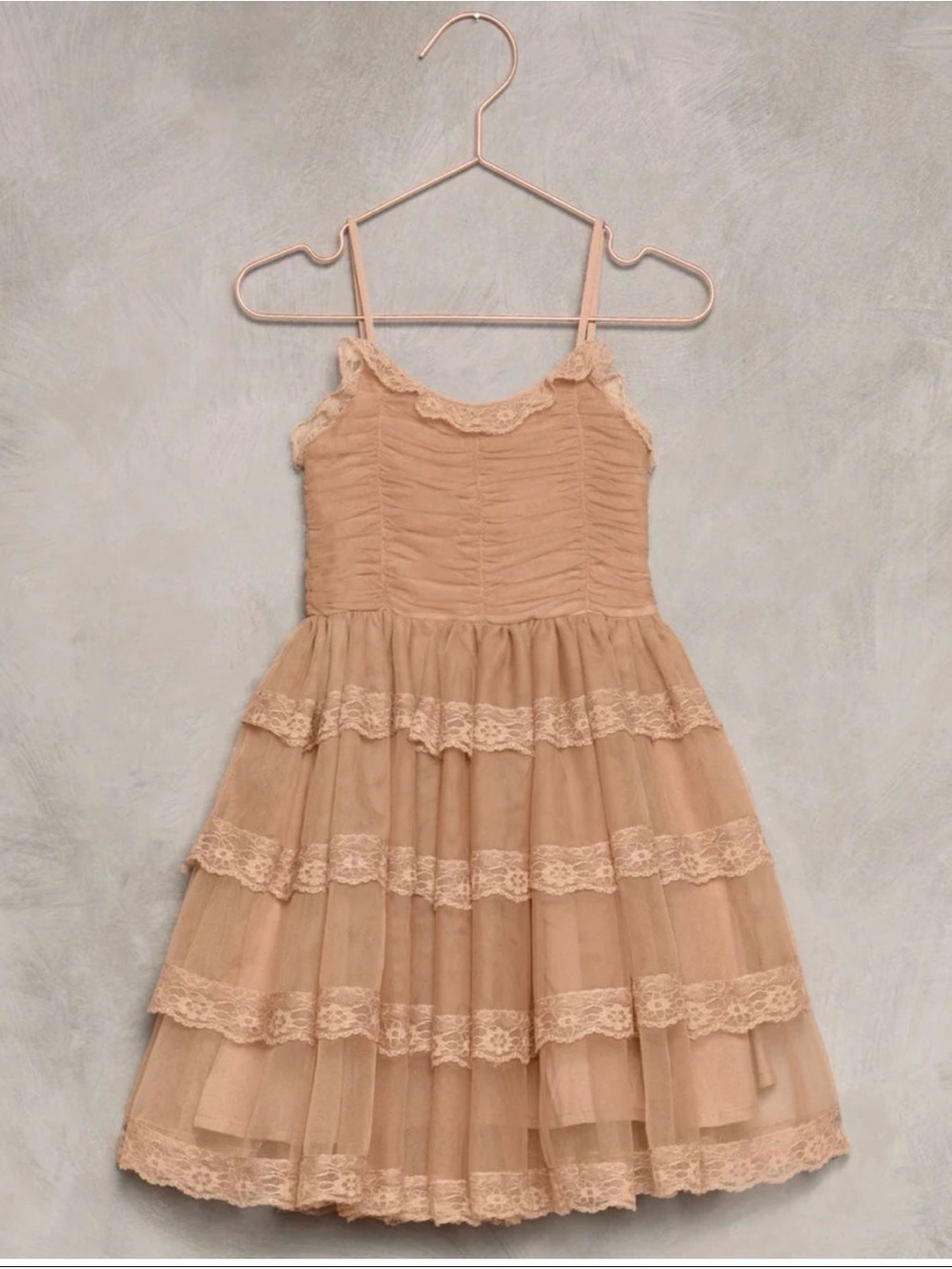 Noralee Audrey Apricot Dress Girls Size 4 Tulle